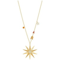Swarovski Szerencsés istennő csillag nyaklánc-Többszínű-aranyozás