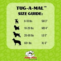 Jolly Pets Tug-A-Mal teknős kutya játék Squeaker, nagy