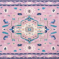 nuLOOM Dorla virágos medál terület szőnyeg, 7' 10', Rózsaszín