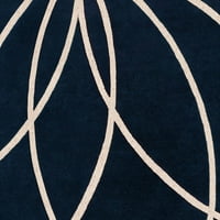 Művészi szövők oakura sötétkék modern 4 'négyzet alakú szőnyeg