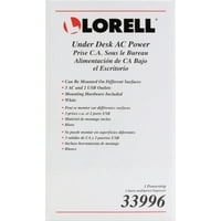 Lorell, LLR33996, asztali váltakozó áramú Központ alatt, mindegyik, fehér