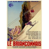 Védjegy Globális Le Brianconnais Vintage Vászon Művészet, 2418
