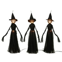 Halloween boszorkánykészlet, tiszta lámpákkal, 42