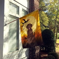 Carolines kincsek BB4403GF Halloween Bull Terrier csíkos zászló kert mérete kicsi, többszínű