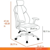 Ergonomikus irodai szék Gaming szék magas hátsó szövet íróasztal számítógépes feladat otthoni szék fejtámla: rugós