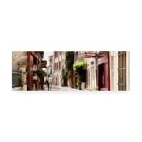 Védjegy Szépművészet 'Franciaország Provence Provencal Street Uzes' vászon művészet, Philippe Hugonnard