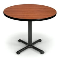 Modell XT36RD 36 többcélú kerek asztal X-stílusú talapzattal, cseresznye