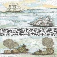 Hajók és korall Poszter Nyomtatás Sarah Ogren