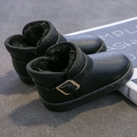 Ymiytan Snow Boots for Girls Kids Comfort Snow Boot kültéri bokacipő Fekete - 3y