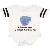 Inktastic szeretem a nagypapa elefánt ajándék baba fiú vagy kislány Body