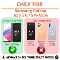 TalkingCase vékony telefon tok kompatibilis a Samsung Galaxy A 5G, fa gabona nyomtatás, könnyű, rugalmas, puha, USA