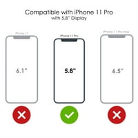 DistinctInk tok iPhone Pro - hoz-egyedi Ultra vékony vékony, kemény fekete műanyag burkolat-narancssárga őszi levelek