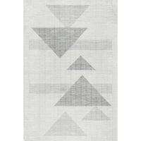 Nuloom Kerrie Modern háromszögek mosható terület szőnyeg, 5 '8', bézs