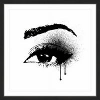 Marmont Hill Black Drip Eye Amanda Greenwood keretes festménynyomtatás