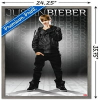Justin Bieber-Szürke Fali Poszter, 22.375 34
