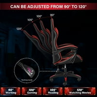 CoSoTower Háttámla és ülésmagasság állítható forgatható fekvőfotel Racing Office számítógép ergonomikus videojáték