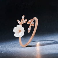 Waroomhouse ujj gyűrű fa ág virág strassz ékszerek könnyű fényes csillogás gyűrű elkötelezettség