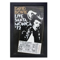 Amerikai művészeti dekoráció engedélyezett David Bowie Koncert poszter keretes fal Art - 13x19