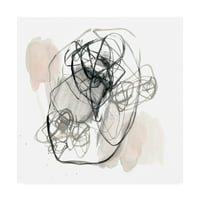 Védjegy képzőművészet 'kör alakú ében I' vászon művészet Jennifer Goldberger