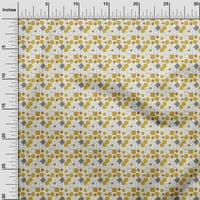 oneOone Poliészter Spande sárga Szövet Geometriai Diy Ruházat foltvarrás szövet nyomtatási szövet által Udvar széles