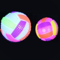 Aranyos kisállat termékek Elasztikus vaku LED kutya labda játék kisállat színes fény labda ugrál-aktivált kutyák és