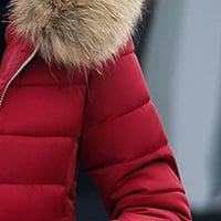 symoid Női kabátok & dzsekik-divat vékony alkalmi cipzárak laza hosszú ujjú bombázó meleg blúz kabát felsők Bor L