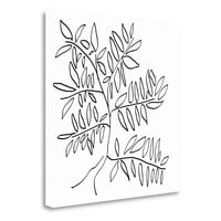 Fekete-fehér fa Jan Weiss, Képzőművészeti Giclee nyomtatás Galéria Wrap vászon, kész lógni