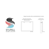 A Stupell Industries született, hogy mintázott grafikus művészet fehér keretes művészeti nyomtatási fal művészet, tervezés: