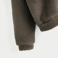Női Hosszú ujjú pulóver meleg medve alakú Fuzzy kapucnis pulóver női pólók szürke