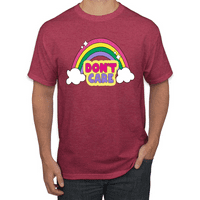 Nem érdekel csillogó szivárvány Design LGBT Pride grafikus póló
